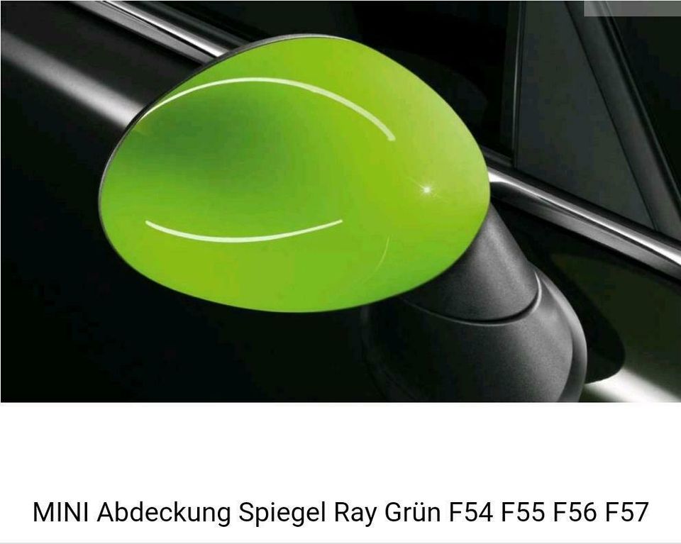 NEU Mini Spiegelkappe rechts Außenspiegel 51162162746 Green in Nübbel