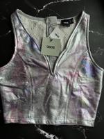 ASOS crop top silber dye print Gr. UK8 (34) Bayern - Windberg Vorschau