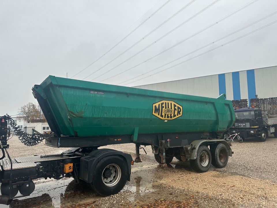 Meiller Kippauflieger 2-Achsen LKW Kipper Kippmulde BPW ECO Luft in Aichach