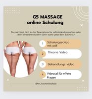 G5 Massage cellulite behandlung Online Schulung Nordrhein-Westfalen - Mönchengladbach Vorschau