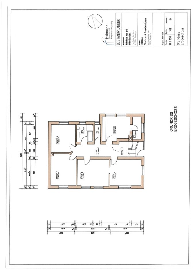 Kapitalanlage mit Weitsicht 3-FH + geplantes Appartementhaus  in zentraler Lage von Burghaun zu verk in Burghaun