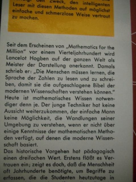 Zwei  Bücher zum Thema Mathematik in Hanau