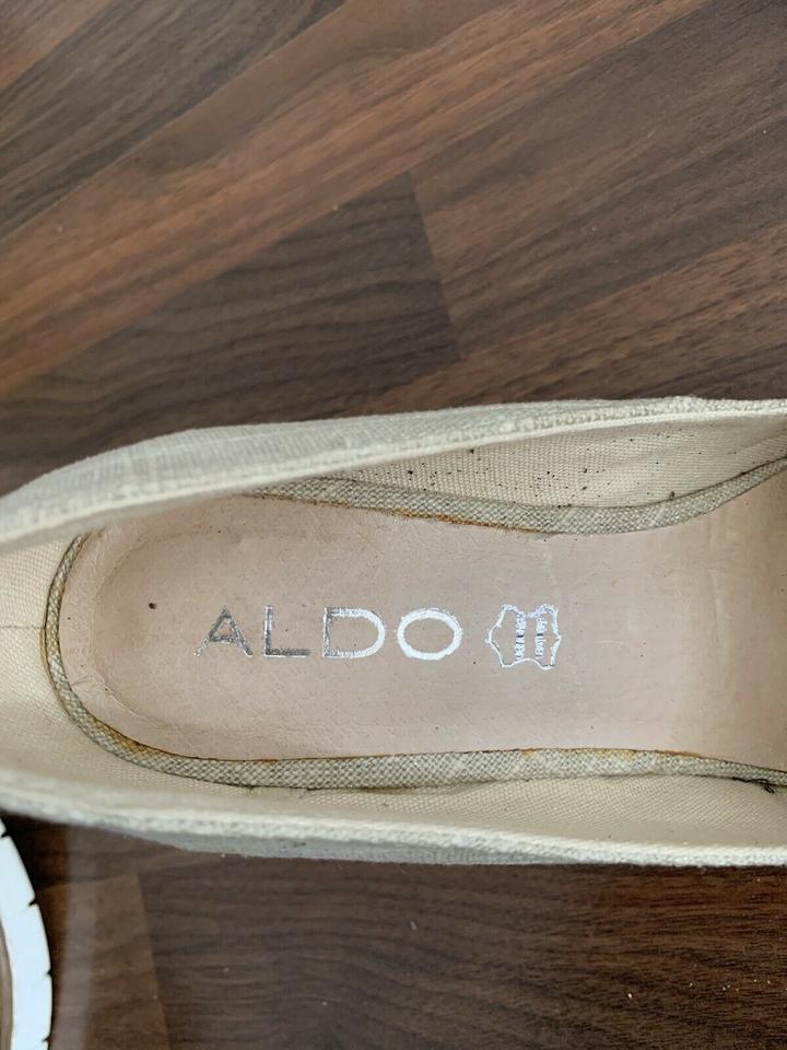 Aldo Italy Nieten Plateau Pumps Schuhe Beige Gr.36 wNeu in Herzogenrath