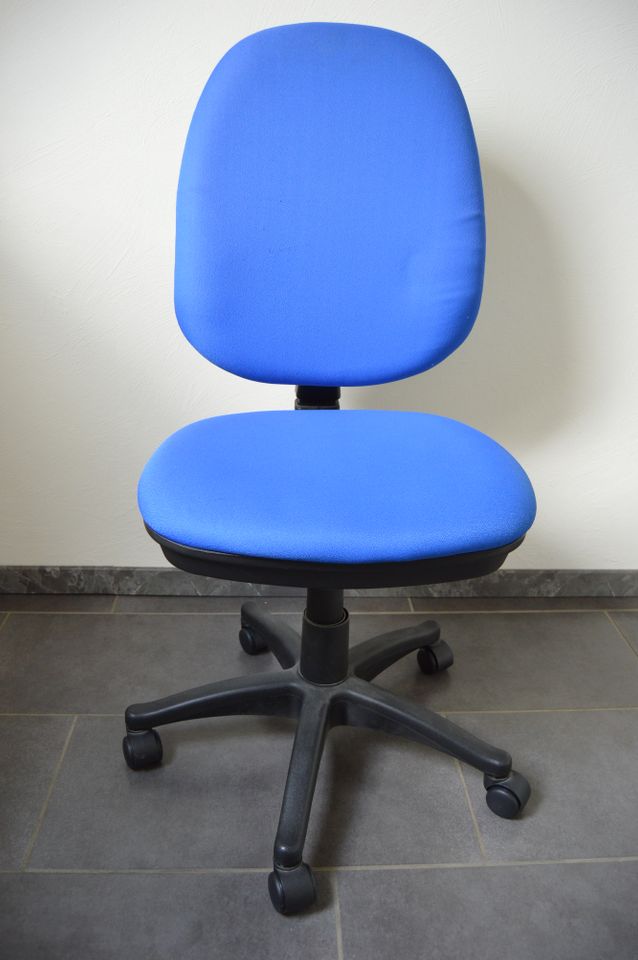 Bürostuhl Drehstuhl Schreibtisch Stuhl Computerstuhl Blau Schwarz in Schöppenstedt