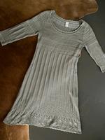 Vila Strickkleid grau M 38 S 36 Jaquard Lochmuster Scandi midi Baden-Württemberg - Ulm Vorschau