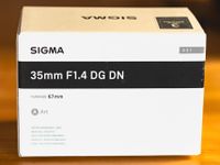 SIGMA ART 35 mm F1.4 DG DN, Sony E Mount, 15 Monate Garantie Nordrhein-Westfalen - Neunkirchen-Seelscheid Vorschau