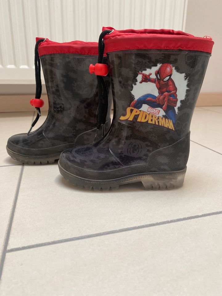 Marvel Spiderman Gummistiefel Stiefel 25 Kinder Kindergarten in Roßdorf
