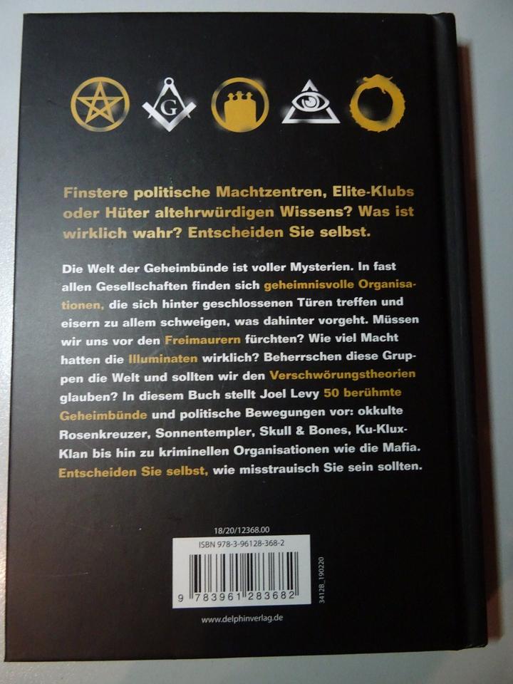 Verschwörungs Theorien , Geheim  Gesellschaften, Joel Levy in Stuttgart