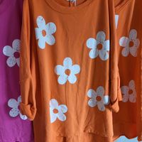 Sweatshirt, One Size,  Oversize,  Gr. 38-44, Orange Niedersachsen - Meerbeck Vorschau