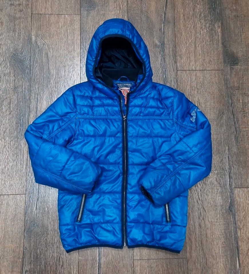 Winterjacke Gr. 152 blau Steppjacke in Königsbrück