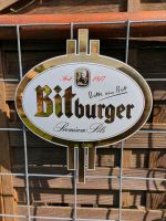 Schönes Bitburger Brauerei Schild mit Emaille Schleswig-Holstein - Westerrönfeld Vorschau