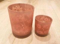 2x Depot Teelichtglas, Kerzenglas, Blumen rosa Hessen - Malsfeld Vorschau