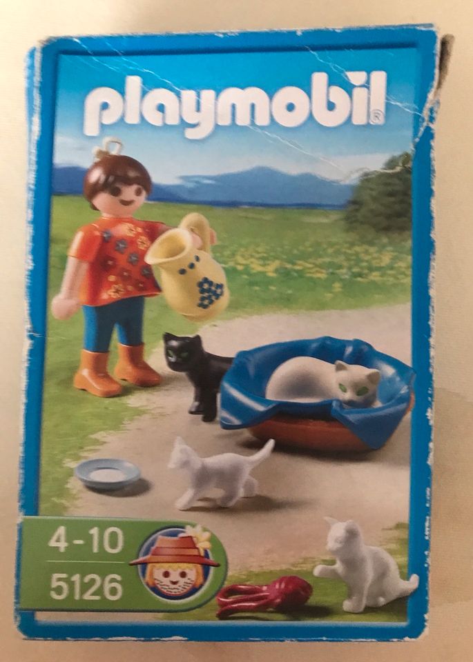 Playmobil 5126 Mädchen mit Katzenfamilie in Westerstetten