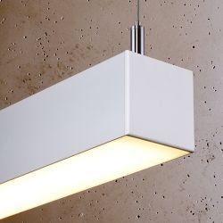 Büro Pendelleuchte weiß Aluminium inkl. LED neutral od. warmweiß in Düsseldorf