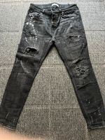 Schwarze SlimFit Jeans mit Designerfarbe Nordrhein-Westfalen - Weilerswist Vorschau