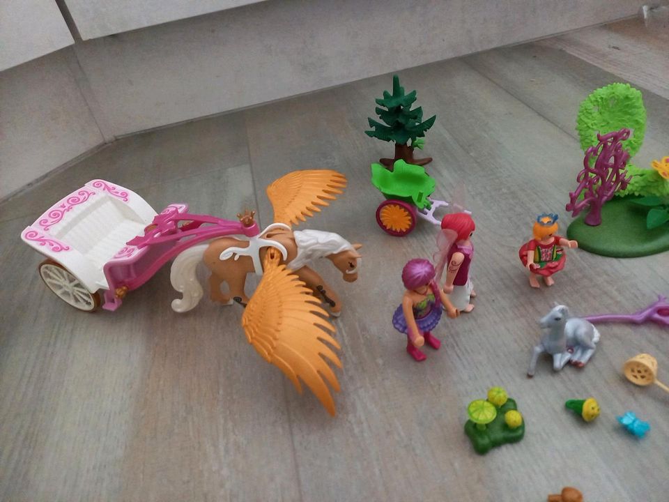 Playmobil Feenwelt Pegasus Fee Fohlen Kutsche Zubehör Fantasie in Obertshausen