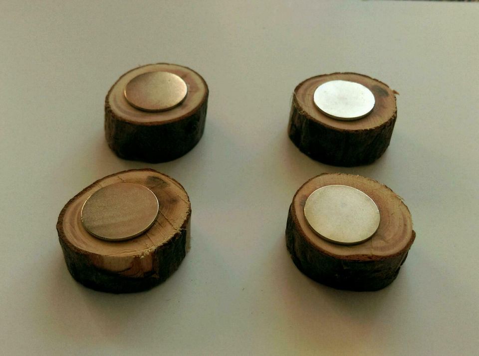 Magnete aus Holzscheiben in Berlin