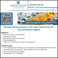 Fleischereifachverkäufer (m/w/d) / Quereinstieg möglich Schleswig-Holstein - Henstedt-Ulzburg Vorschau