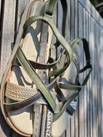 Sandalen von Tamaris Gr 41 khaki Leder Bayern - Redwitz a d Rodach Vorschau