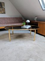 Minimalistisch Vintage Couchtisch Midcentury Gold Rauchglas Berlin - Lichtenberg Vorschau