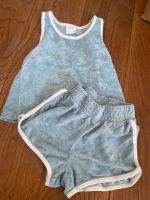 Set Retro blau Frottee zara Shorts tanktop 98 104 Frankfurt am Main - Praunheim Vorschau