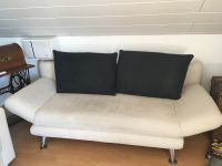 Sofa Querschläfer Microfaser creme / schwarz 140x 200 cm Liegef. Nordrhein-Westfalen - Leichlingen Vorschau
