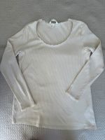 H&M Mama Geripptes Shirt Langarmshirt Gr. L Cremefarben Beige Bayern - Neuburg a.d. Donau Vorschau