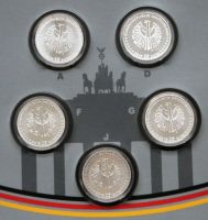 5x25€,999er Silber,2015,A_D_F_G_J,stgl. im Holder Berlin - Hellersdorf Vorschau