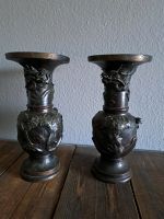 2x Bronce Bronze Vase Asiatika China Drache Phoenix Nordrhein-Westfalen - Langenfeld Vorschau