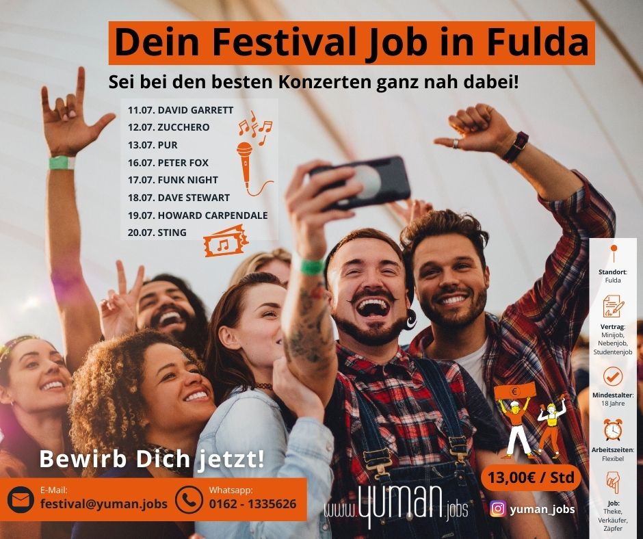 Minijob - Gastronomie - Open Air | FUNK NIGHT (17.07.2024) in Fulda