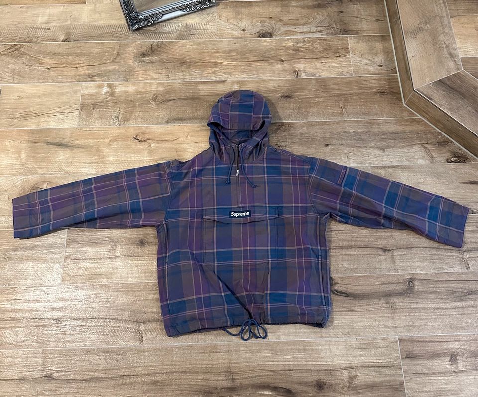 Supreme Cotton Utility Anorak Plaid Größe M in Rostock