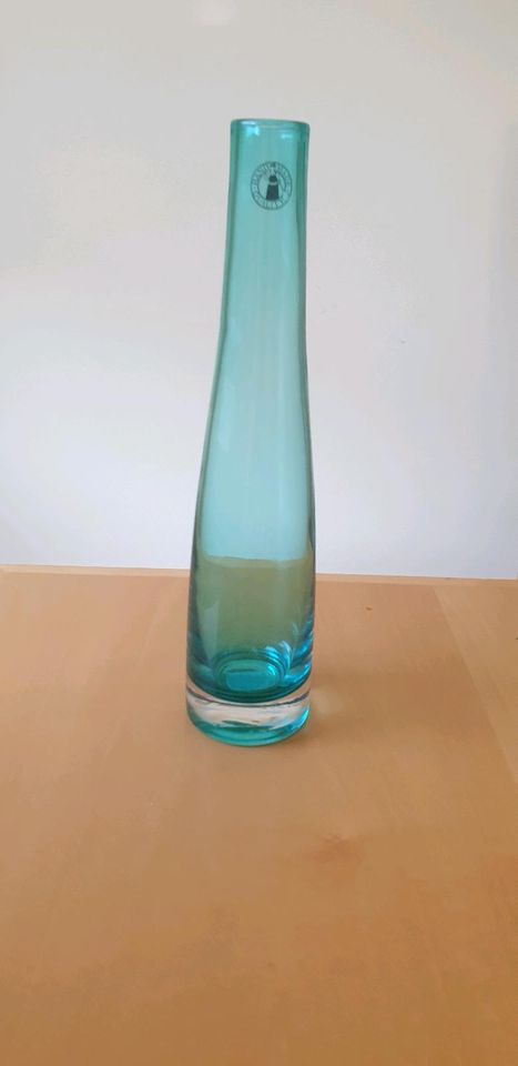 Ikea Vase Blumenvase Flaschenvase Glas blautürkis 23 cm in Frankfurt am Main