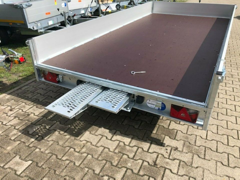 ✅ Eduard Auto Transporter 3000 kg 406x200x30cm Rampen Winde 63 S in Schöneiche bei Berlin