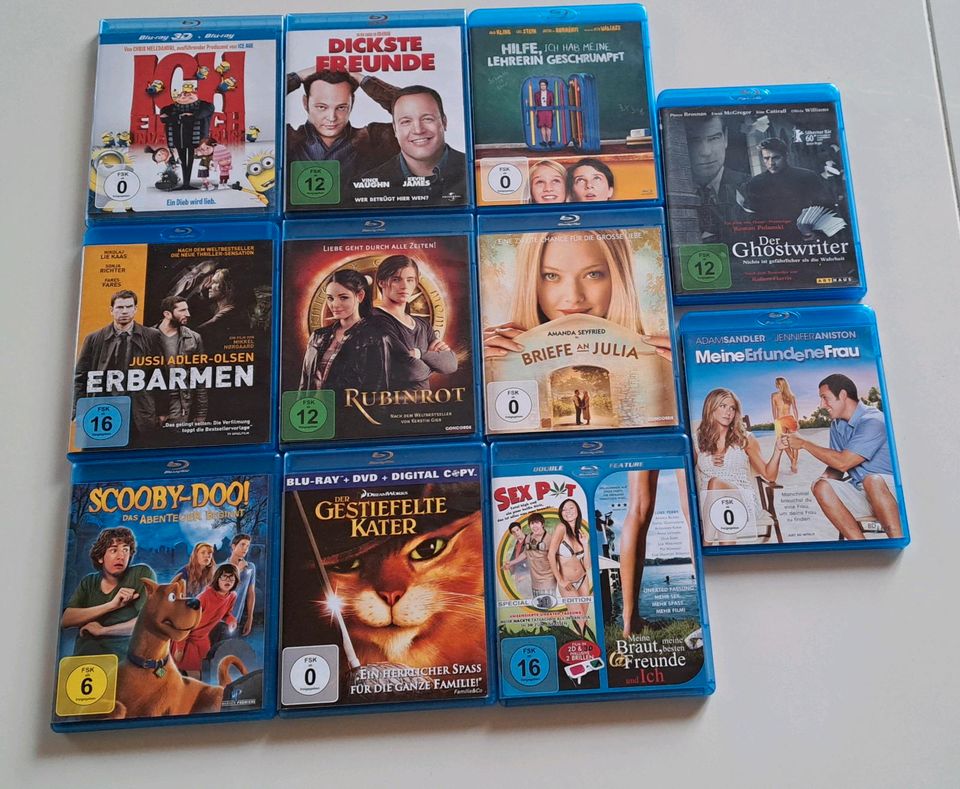 11 Blu-ray Disc Paket, u.a. Ich-einfach unverbesserlich, Erbarmen in Reinstorf