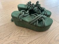Plattform Keil Riemchens Sandalen Bayern - Pullach Vorschau
