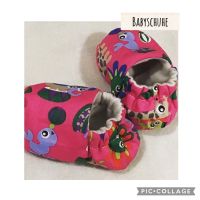 Süße Babyschuhe, pink, Elefant, Löwe, Giraffe, Seehund, HANDMADE! Baden-Württemberg - Königheim Vorschau