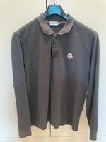 Moncler Polo langarm Gr. L/XL grau Bremen - Oberneuland Vorschau