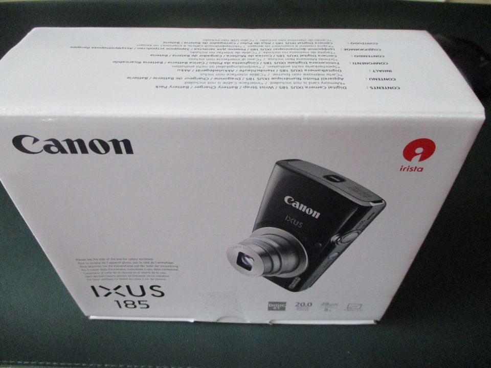 CANON IXUS 185 Digitalkamera Silver, 8fach opt. Zoom, LCD NEU/OVP in Leipzig