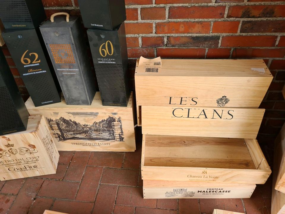 Weinkisten Holzkisten Obstkisten Schild Hochbeet Schrank Regal in Aschendorf Stadt Papenburg