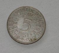 5 DM Münze 1951 Prägeanst. D Hessen - Rodgau Vorschau