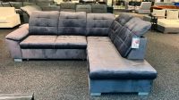 Sofa Couch grau Samt mit  Schlaffunktion Bettkasten Möbel Outlet Niedersachsen - Georgsmarienhütte Vorschau