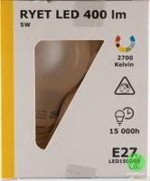 1x IKEA - Ryet LED Birne 400lm 5W E27 (Weiß, 15.000 h) Berlin - Tempelhof Vorschau