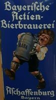 Suche Emailschild Baba Bier Aschaffenburg Brauerei Blechschild Bayern - Alzenau Vorschau