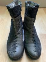 Charme Leder Stiefeletten Boots 39 grau-schwarz Dresden - Cotta Vorschau