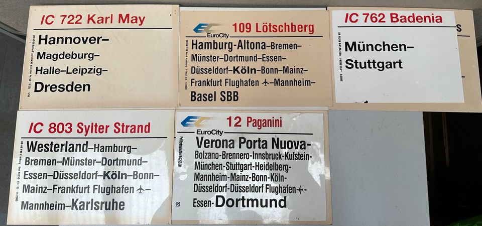 DB Eisenbahn Sammler Schild Hauptbahnhof Rarität B in Frankfurt am Main