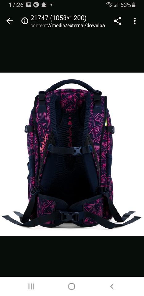 Satch Pack Schulrucksack Pink Bermuda mit Zubehör in Kiel