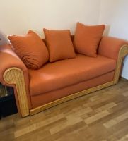 2er Schlafsofa Orange mit Rattan Niedersachsen - Isernhagen Vorschau