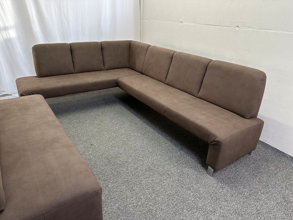 NEU! Eckbank + 3 Sitz Intenso ! Microfaser Taupe grau ! Massiv in Löhne