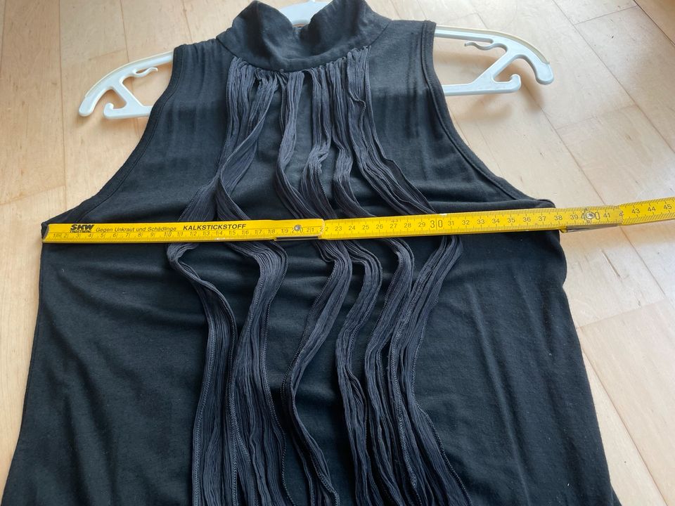 Kurzes Kleid mit Seiden Bändern schwarz Damen S in München