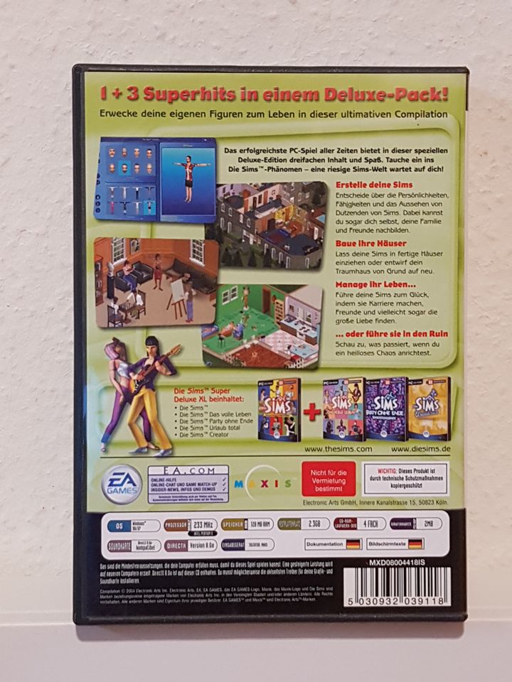 Die Sims 1 Super-Deluxe XL PC Spiel + Erweiterungen in Gelsenkirchen